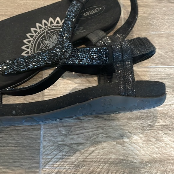 Black sparkle sandals - Picture 3 of 5